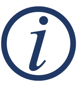 Decorative information icon. Decorative information icon.